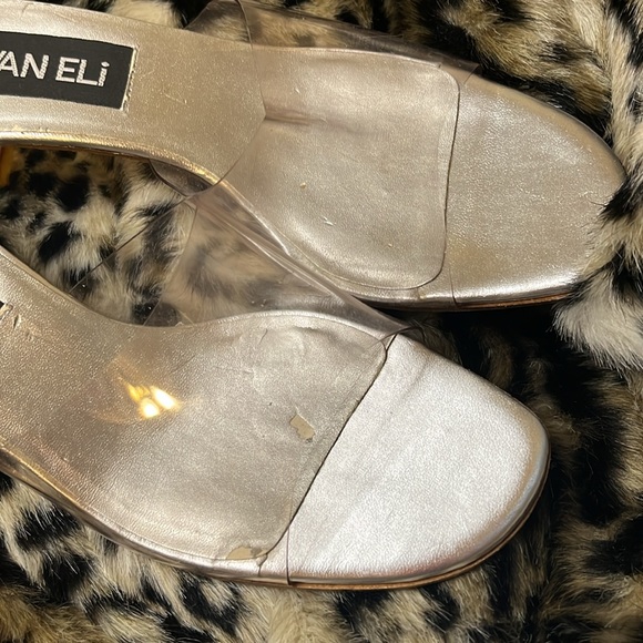 VAN ELI Clear Transparent Heels Size 8 - Picture 5 of 8